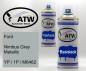 Preview: Ford, Nimbus Gray Metallic, YP / 1P / M6462: 400ml Sprühdose + 400ml Klarlack - Set, von ATW Autoteile West.